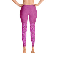 Load image into Gallery viewer, HPN Pink Flower Burn Leggings
