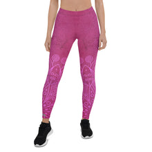 Load image into Gallery viewer, HPN Pink Flower Burn Leggings