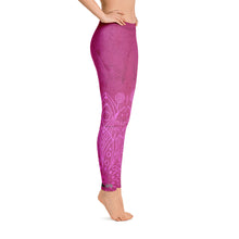 Load image into Gallery viewer, HPN Pink Flower Burn Leggings