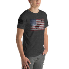 Load image into Gallery viewer, HPN - HUEY Distressed Flag - Short-Sleeve Unisex T-Shirt