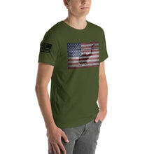 Load image into Gallery viewer, HPN - HUEY Distressed Flag - Short-Sleeve Unisex T-Shirt