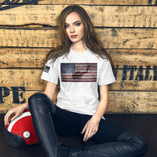 Load image into Gallery viewer, HPN - HUEY Distressed Flag - Short-Sleeve Unisex T-Shirt