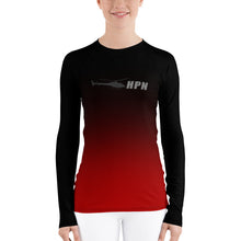 Load image into Gallery viewer, HPN Fade to Red Astar Women's Rash Guard