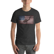 Load image into Gallery viewer, HPN - HUEY Distressed Flag - Short-Sleeve Unisex T-Shirt