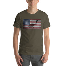 Load image into Gallery viewer, HPN - HUEY Distressed Flag - Short-Sleeve Unisex T-Shirt