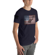 Load image into Gallery viewer, HPN - HUEY Distressed Flag - Short-Sleeve Unisex T-Shirt