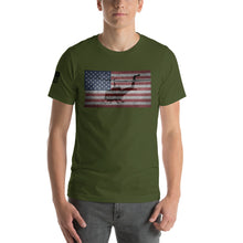 Load image into Gallery viewer, HPN - HUEY Distressed Flag - Short-Sleeve Unisex T-Shirt