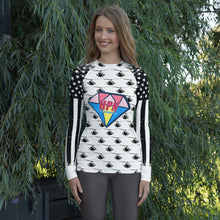 Load image into Gallery viewer, HPN Crazy Flag APACHE Women's Rash Guard