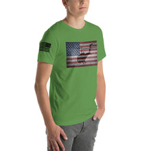 Load image into Gallery viewer, HPN - HUEY Distressed Flag - Short-Sleeve Unisex T-Shirt