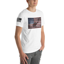 Load image into Gallery viewer, HPN - HUEY Distressed Flag - Short-Sleeve Unisex T-Shirt
