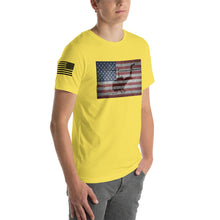 Load image into Gallery viewer, HPN - HUEY Distressed Flag - Short-Sleeve Unisex T-Shirt