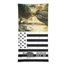Load image into Gallery viewer, Dinosaur/American Flag Neck Gaiter