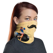 Load image into Gallery viewer, Atomic Lady Pinup Moustache Neck Gaiter
