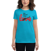Load image into Gallery viewer, "Do What You Love" Helicopter Women's short sleeve t-shirt