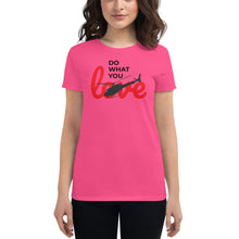 Load image into Gallery viewer, "Do What You Love" Helicopter Women's short sleeve t-shirt