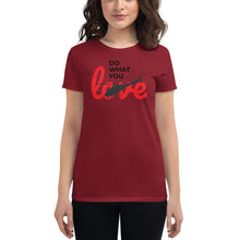 Load image into Gallery viewer, "Do What You Love" Helicopter Women's short sleeve t-shirt