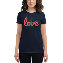 Load image into Gallery viewer, "Do What You Love" Helicopter Women's short sleeve t-shirt