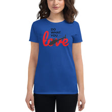 Load image into Gallery viewer, "Do What You Love" Helicopter Women's short sleeve t-shirt