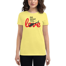 Load image into Gallery viewer, "Do What You Love" Helicopter Women's short sleeve t-shirt