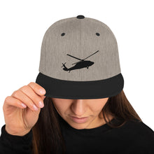 Load image into Gallery viewer, Black Hawk Snapback Hat UH-60
