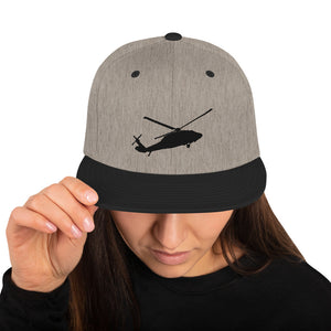 Black Hawk Snapback Hat UH-60