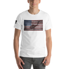 Load image into Gallery viewer, HPN - HUEY Distressed Flag - Short-Sleeve Unisex T-Shirt
