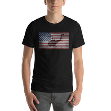 Load image into Gallery viewer, HPN - HUEY Distressed Flag - Short-Sleeve Unisex T-Shirt
