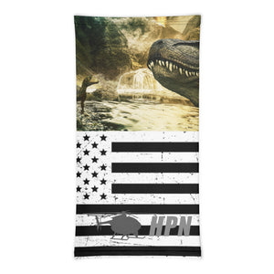 Dinosaur/American Flag Neck Gaiter